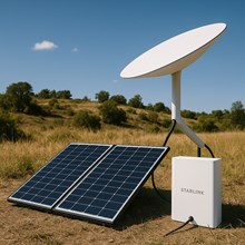 Pembangkit Listrik Tenaga Surya Internet 2 KWP (PLTS Starlink)