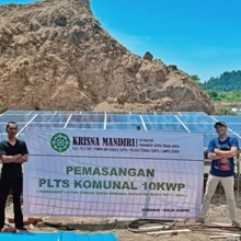 ⁠Pembangkit Listrik Tenaga Surya Off-grid Batrai Lithium 10 KWP untuk Pelabuhan
