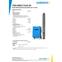Pompa Air Sistem Irigasi tenaga Surya LORENTZ PS 4000 C-SJ3-32