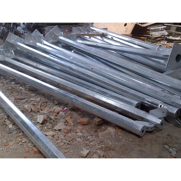 Tiang PJU Octagonal 7 - 9 Meter Hoy Deep Galvanis