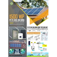 Paket PLTS On Grid 1500WP 7500 Watt per hari