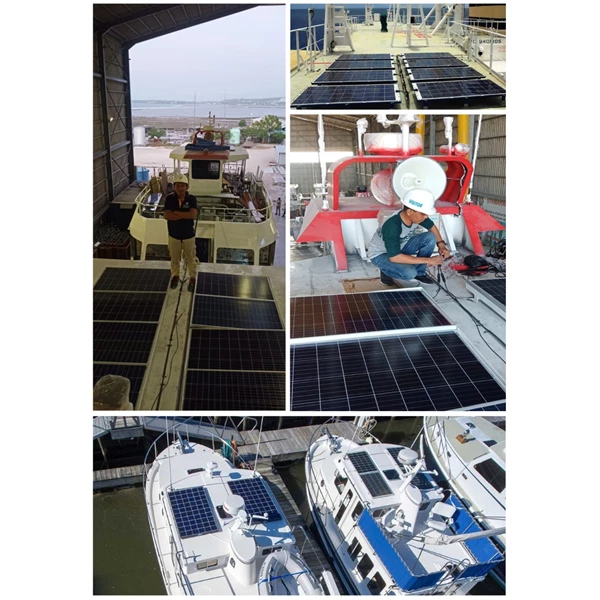 Paket PLTS 1200 WP Solar Panel / Solar Cell untuk Kapal Laut